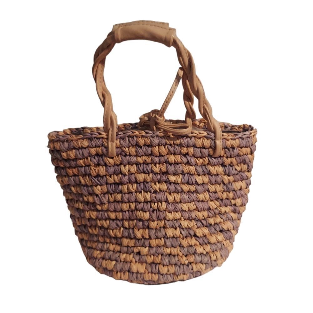 Vintage Maqui Hand-made Natural Straw Purse